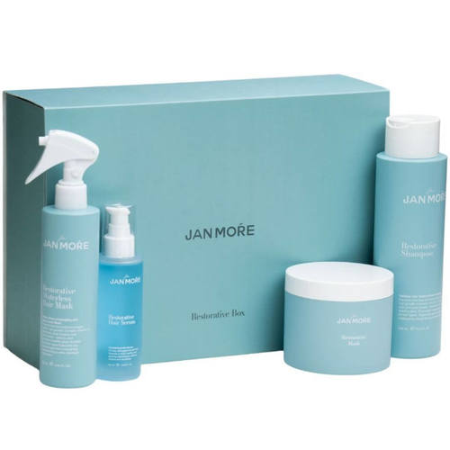 מארז RESTORATIVE Premium שמפו, מסכה, סרום ומסכה ללא שטיפה JAN MORE