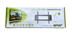 מתקן צמוד קיר לתליית טלויזיה בגודל של 32"-70" עם אפשרות להטיה של 15 מעלות  