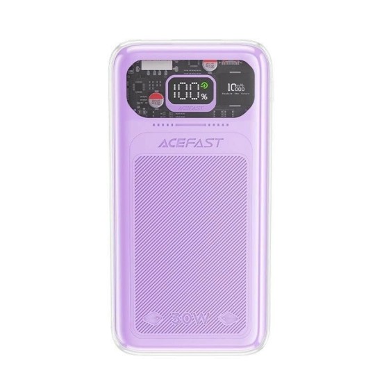 Acefast M1-10000 Sparkling series 30W fast power bank סגול