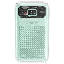 Acefast M2-20000 Sparkling series 30W fast power bank ירוק