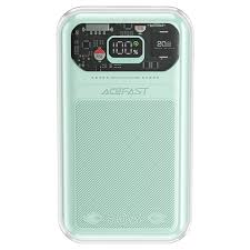 Acefast M2-20000 Sparkling series 30W fast power bank ירוק