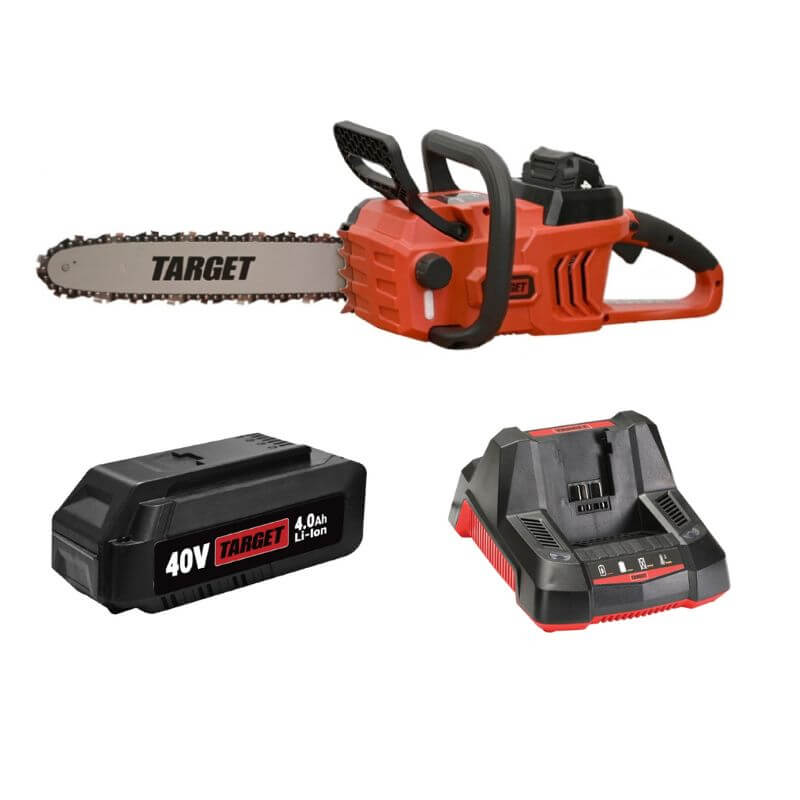 מסור שרשרת נטען 40V עם סוללה ומטען CSC40S טרגט Target