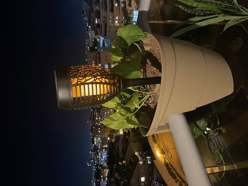 פנס לפיד סולארי מעוצב 