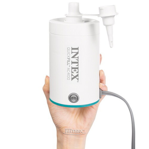משאבת ניפוח חשמלית למזרונים ובריכות INTEX 66646 – AC400 שקטה במיוחד