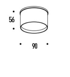 צמוד תקרה מוגן מים - SMD Tube 10W 