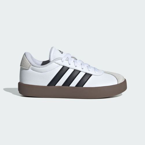 נעלי סניקרס נשים ונוער ADIDAS VL COURT 3.0 בצבע לבן/שחור/חום