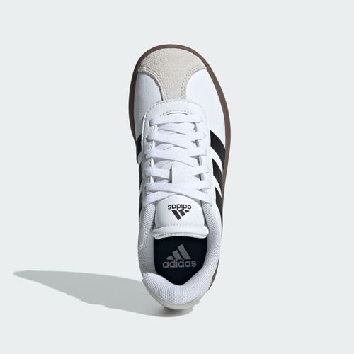 נעלי סניקרס נשים ונוער ADIDAS VL COURT 3.0 בצבע לבן/שחור/חום
