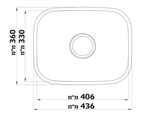 כיור מטבח נירוסטה דגם נובורו SHONY