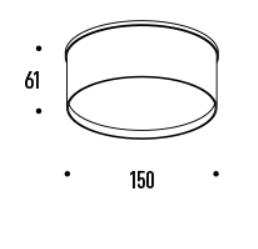 צמוד תקרה מוגן מים - SMD Tube 20W 