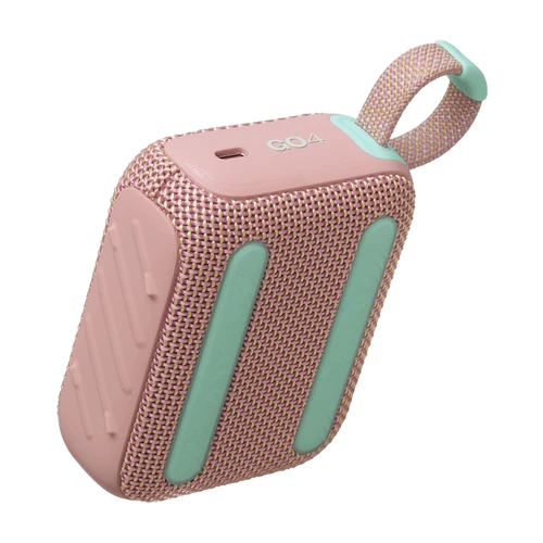 רמקול אלחוטי נייד JBL Go 4 ורוד (יבואן רשמי)