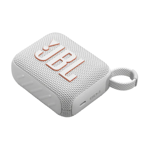 רמקול אלחוטי נייד JBL Go 4 לבן (יבואן רשמי)
