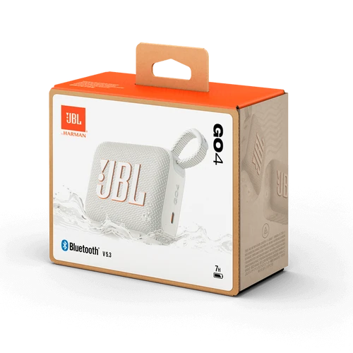 רמקול אלחוטי נייד JBL Go 4 לבן (יבואן רשמי)