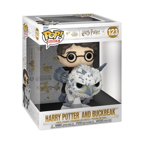 בובת פופ תחבורה הארי פוטר: הארי פוטר עם בקביק - Funko POP! Harry Potter RIDES: Harry Potter with Buckbeak #123