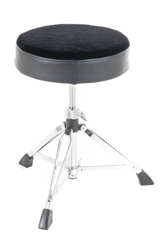 כיסא תופים מרופד מתכוונן בהברגה PS-805160 בצבע שחור DT-400 סדרת BASIX מבית GEWA (Germany)
