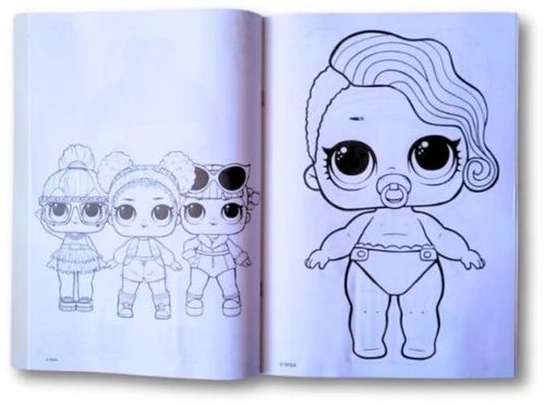 חוברת צביעה עם 8 צבעי קריון - LOL