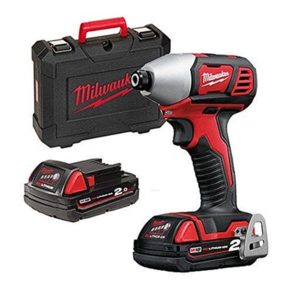 מברגת אימפקט נטענת milwaukee M18 BID 18V עם סוללות ומטען
