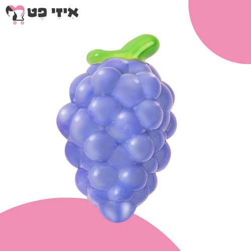 פופוס צעצוע גומי קשיח בצורת ענבים עם צפצפה לכלב FOFOS
