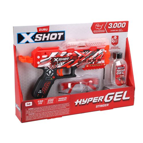 אקדח כדוריות ג'ל Hyper GEL עם 3,000 כדוריות, משקפי מגן ובקבוק למילוי מהיר