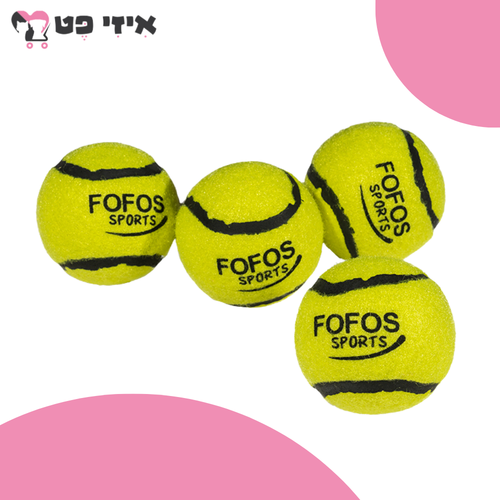 פופוס רביעית כדורי טניס לכלב FOFOS