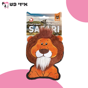 פופוס בובת ספארי אריה מצפצפת לכלב FOFOS