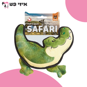 פופוס בובת ספארי תנין מצפצפת לכלב FOFOS