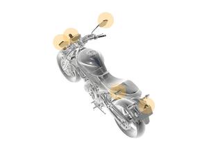 מערכת בטיחות לאופנוע RIDE VISION 2 PRO            