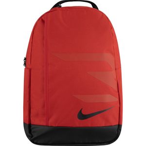 תיק גב נייק עם שני תאים ותא צד לבקבוק מתאים למחשב בגודל 15 אינץ - אדום