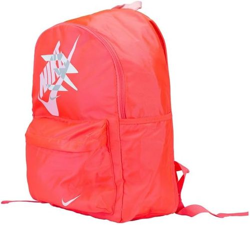 תיק גב נייק עם תא גדול ללפטופ 15 אינץ, תא קדמי קטן ושני תאי צד לבקבוקים - ורוד זוהר