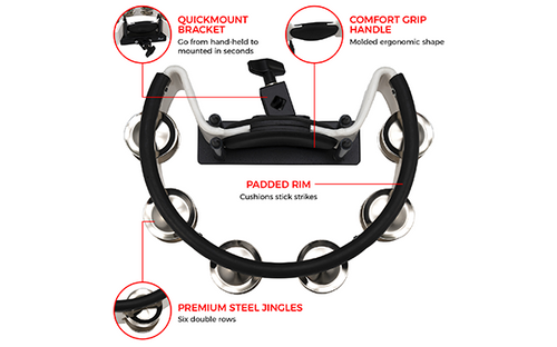זוית נוספת Pearl PTM10SHX Quickmount Tambourine