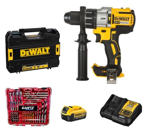 מברגה/מקדחה רוטטת 18V + סוללה 4A מטען ומזוודת TSTAK