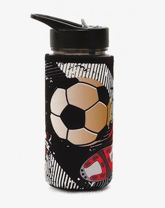 בקבוק + כיסוי טרמי Soccer Game שחור/זהב
