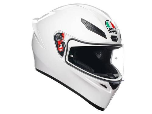 קסדה מלאה AGV דגם K1 S צבע לבן - תקן ECE22.06                                 
