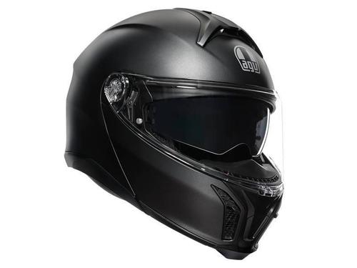 קסדה נפתחת AGV דגם TOURMODULAR צבע שחור מט - תקן ECE 22.06                                 