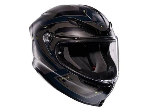 קסדה מלאה AGV דגם K6 S צבע ENHANCE אפור צהוב מט - תקן ECE22.06