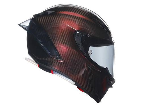 קסדה מלאה AGV דגם PISTA GPRR צבע MONO RED CARBON - תקן E2206                                 