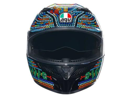קסדה מלאה AGV K3 צבע ROSSI WINTER TEST 2018 - תקן ECE22.06