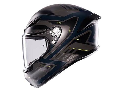 קסדה מלאה AGV דגם K6 S צבע ENHANCE אפור צהוב מט - תקן ECE22.06