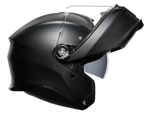 קסדה נפתחת AGV דגם TOURMODULAR צבע שחור מט - תקן ECE 22.06                                 