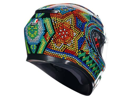 קסדה מלאה AGV K3 צבע ROSSI WINTER TEST 2018 - תקן ECE22.06