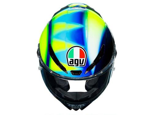 קסדה מלאה AGV דגם PISTA GPRR צבע SOLELUNA 2021 - תקן E2206