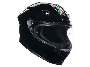 קסדה מלאה AGV דגם K6 S צבע שחור - תקן ECE22.06