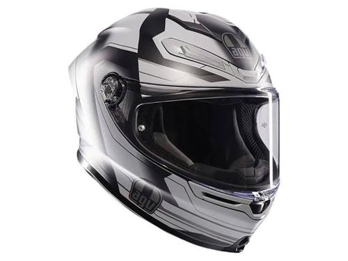 קסדה מלאה AGV דגם K6 S צבע ULTRASONIC שחור אפור מט - תקן ECE22.06