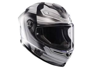 קסדה מלאה AGV דגם K6 S צבע ULTRASONIC שחור אפור מט - תקן ECE22.06