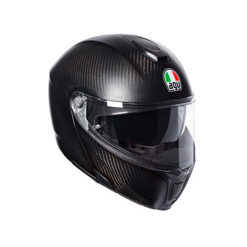 קסדה נפתחת AGV דגם SPORTMODULAR PLK צבע MATT CARBON