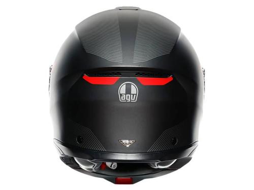 קסדה נפתחת AGV דגם TOURMODULAR צבע FREQUENCY MATT GUNMETAL/RED - תקן ECE 22.06