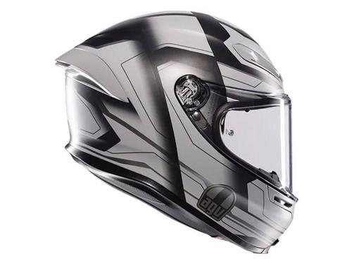 קסדה מלאה AGV דגם K6 S צבע ULTRASONIC שחור אפור מט - תקן ECE22.06
