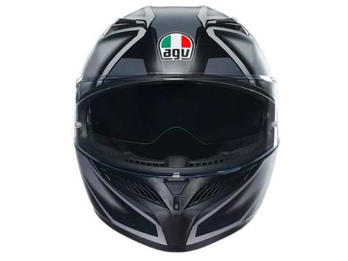 קסדה מלאה AGV K3 צבע COMPOUND שחור אפור - תקן ECE22.06