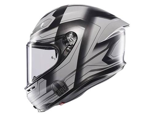 קסדה מלאה AGV דגם K6 S צבע ULTRASONIC שחור אפור מט - תקן ECE22.06