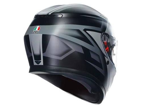 קסדה מלאה AGV K3 צבע COMPOUND שחור אפור - תקן ECE22.06