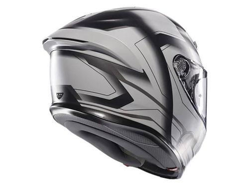 קסדה מלאה AGV דגם K6 S צבע ULTRASONIC שחור אפור מט - תקן ECE22.06